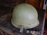 VIETNAM ERA MILITARY HELMET WITH LINER