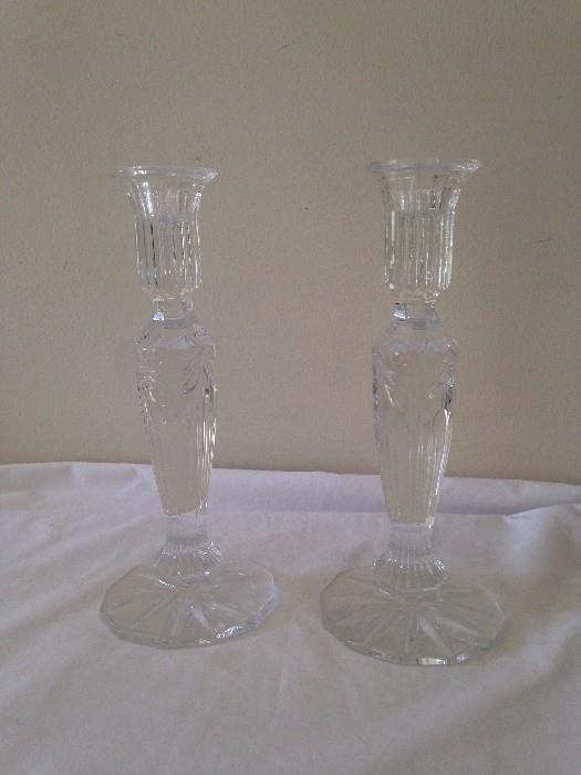 Waterford crystal candle sticks 