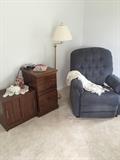 Medical Lift Chair, filing cabinet, floor lamp, side table 