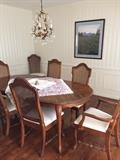 Dining Table with chairs (arm and side)