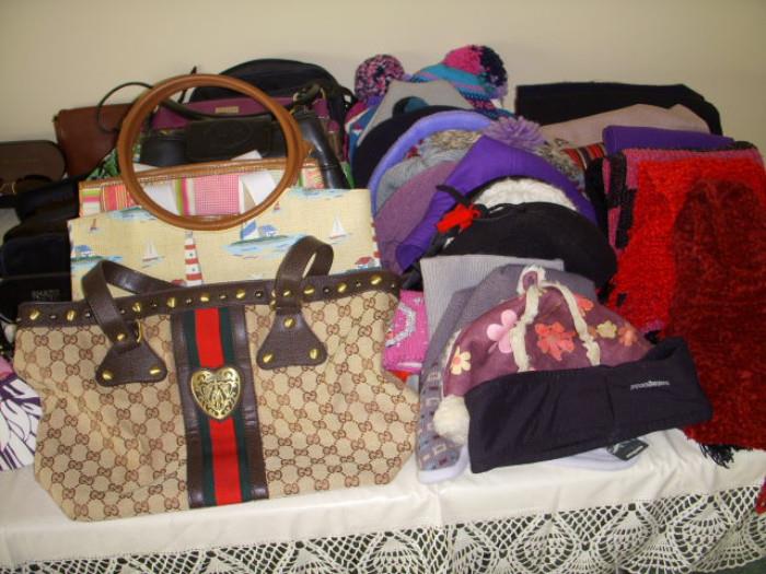 Assorted purses and bags