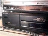 PANASONIC 5 DISC DVD PLAYER AND VCR