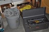 Ropes (lines), Craftsman tool box, ratchets and sockets, and more.