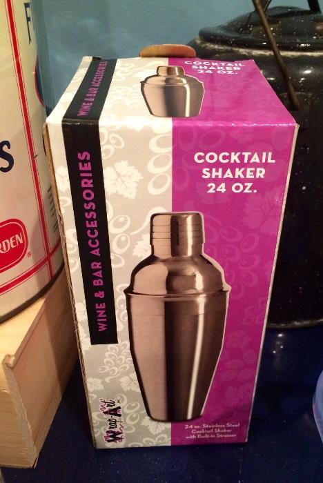 Stainless Cocktail Shaker New in Box