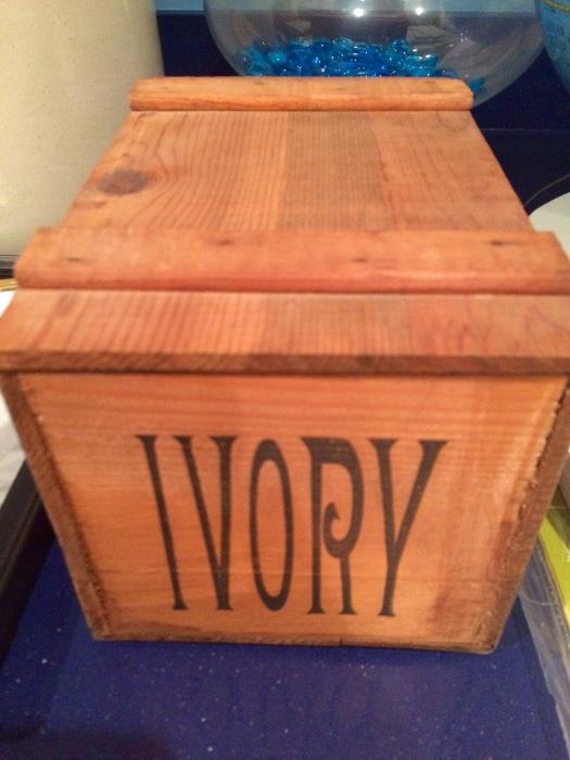 Vintage Ivory Soap Box