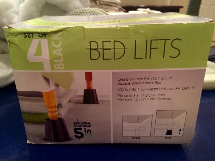 Set of Bed Lifts, New in Box