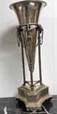 SILVERPLATE FLORAL VASE