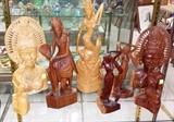 MID-CENTURY BURMESE WOOD CARVINGS