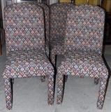 SET OF 6 UPHOLSTERED PARSONS CHAIRS