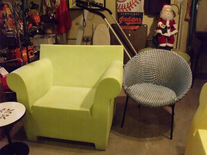 Bubble Club armchair by Philippe Starck and other vintage items