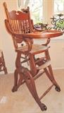 Antique High Chair.  Converts to Rocking chair