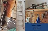 Garage: hand tools, lawn tools, chain saws, ladder