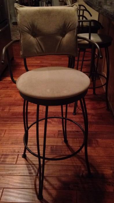 These comfortable swivel tall bar stools were purchased for over $100 each.  Selling all 3 for $100. 