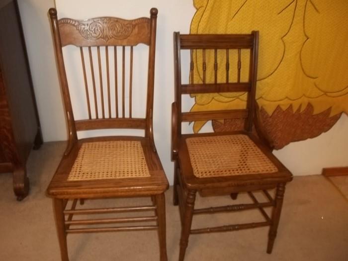 cane bottom chairs