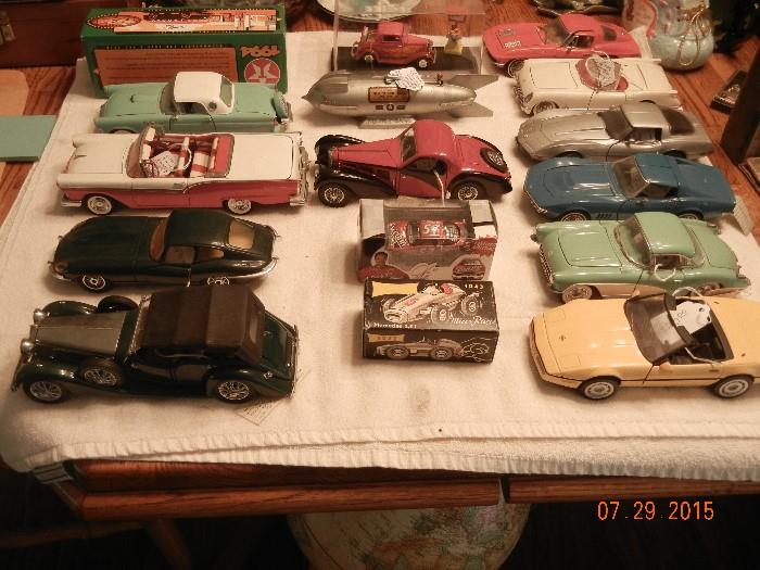 Just some of the die cast cars and a couple of toys.