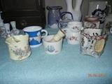Antique shaving mugs
