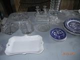 Glass ware and table ware.