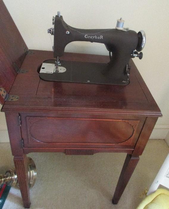 vintage cabinet sewing machine
