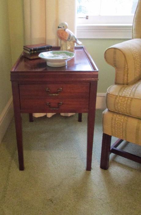 end table and chair