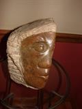 Chapungu Egyptian Head clay art pharoh. Another cool piece