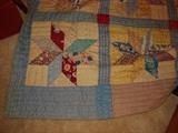 handmade star quilt very old great shape.