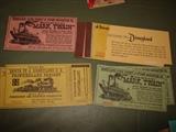 Walt Disneyland train tickets very old.