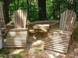 Adirondack lounger chairs with table. NICE