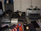 Office supplies Epson Perection 4180 photo, APC, Deskjet 952c printer.