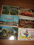 Huge collection of old post cards from around the world. The old Ford building and Disneyland.