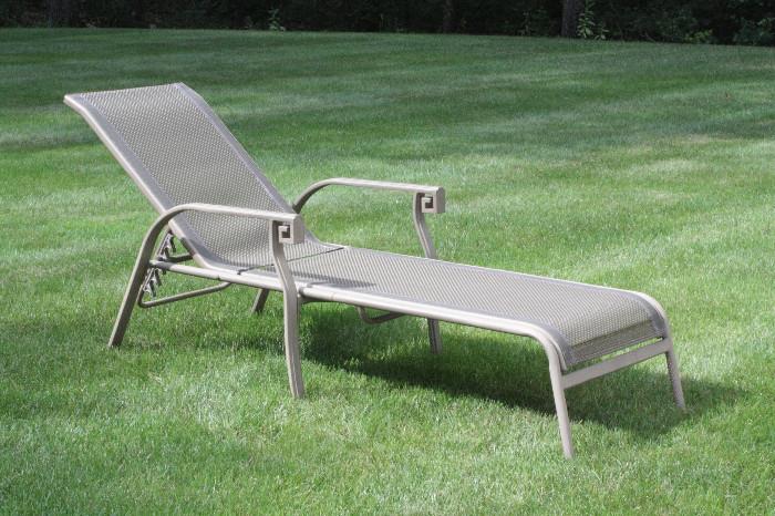 Chaise lounges and other outdoor furniture
