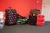 LL Bean duffle bags and suitcases