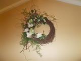 HUGE Wreath hanging in the Great Room - MUCH bigger than the photo indicates...