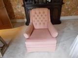 Pink Upholstered Ladies Chair - Pretty!