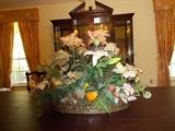 LARGE Basket of Flowers - Looks Nice as Centerpiece for Dining Table