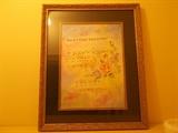 "Have I Told You Lately (That I Love You)"...whimsical framed music/words/artwork made famous by Elvis...