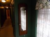 ANTIQUE Oak Mirror from ANTIQUE Oak Armoire - kinda hard to see...but it's pretty!!!!!!