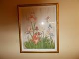 Carmel Frost Framed Print - Titled "Floral Fantasy" - 1989 - Ms. Frost is a Ponchatoula Artist...... VERY PRETTY!!!!!!!!!