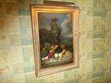 LARGE Framed Oil Painting by T or L Ronsby with Light...BEAUTIFUL...