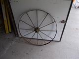 LARGE Vintage Metal Wagon Wheel (we have 2) - will be sold individually...