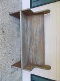 VINTAGE Oak Bench - has Hymnal rack on the back - HEAVY - solid!!!
