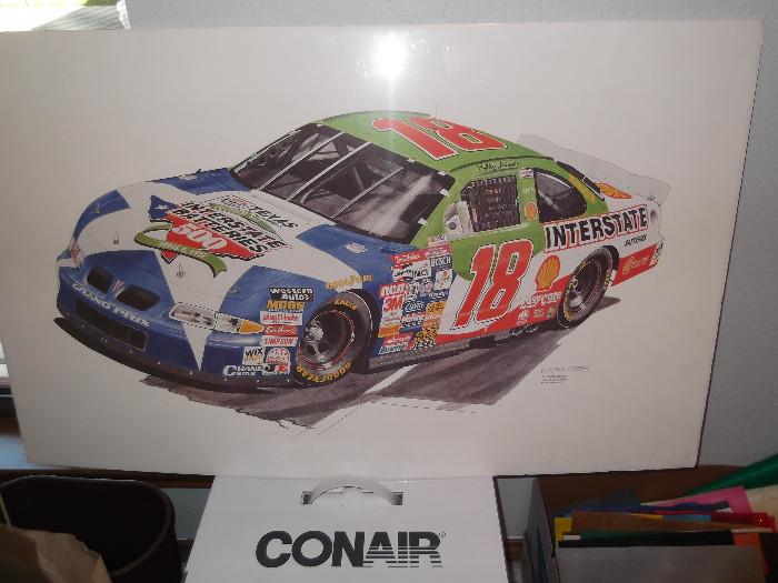 still is wrapping numbered and signed Car 18  Bobby Labonte