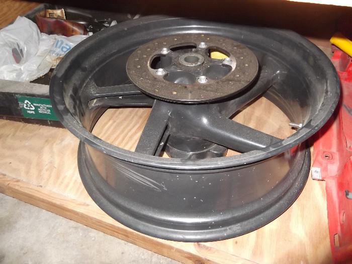 rear wheel 2000 Aprilia motorcycle and other parts