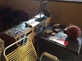 Desk and other assorted items
