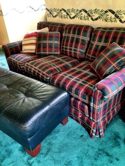 and Sofa!...Hey...Check Out The Amazing Leather Ottoman Too!...