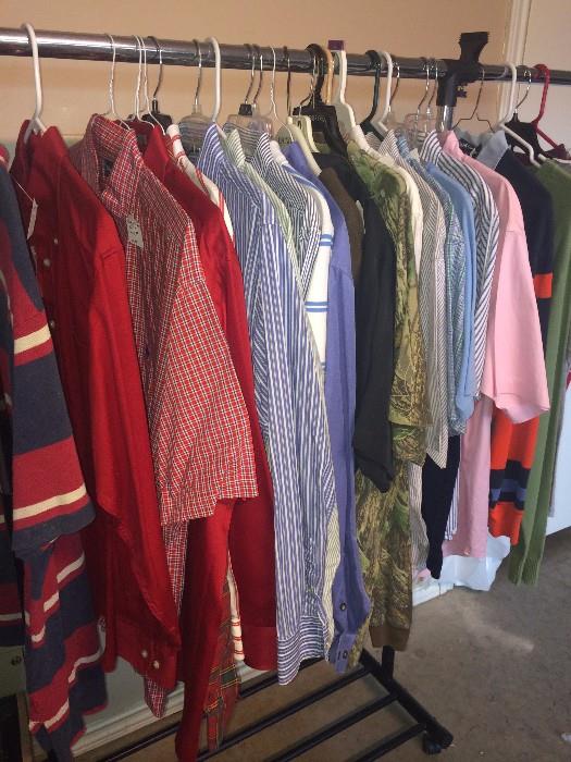 Lots of very nice men's shirts