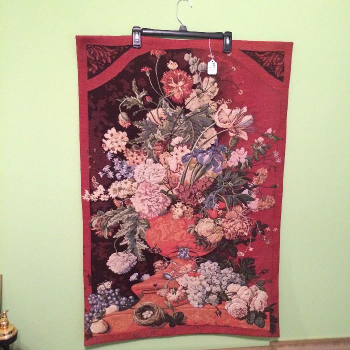 One of several wall hangings