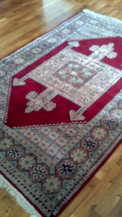 Gorgeous hand woven rug from Singapore. (74"L x 50"W)                                                                                  $900 OBO
