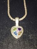 EFFY BALISSIMA GEMSTONES & DIAMONDS STERLING SILVER & 18K SIGNED BH RETAIL $1100