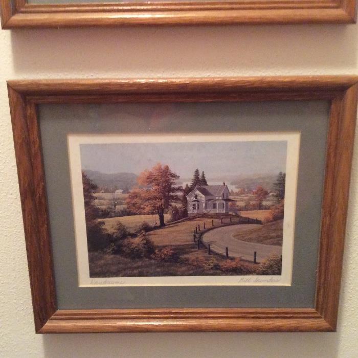 William "Bill" Saunders Countryside images are soft, yet meticulously detailed, and as timeless as a quiet Sunday afternoon. This signed print is called Daydreams.