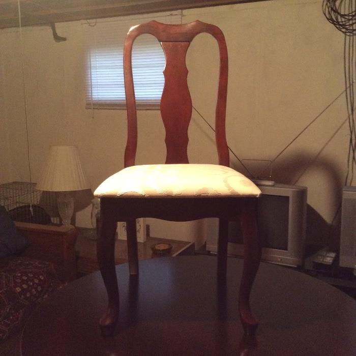 Upholstered Mahogany Chair.